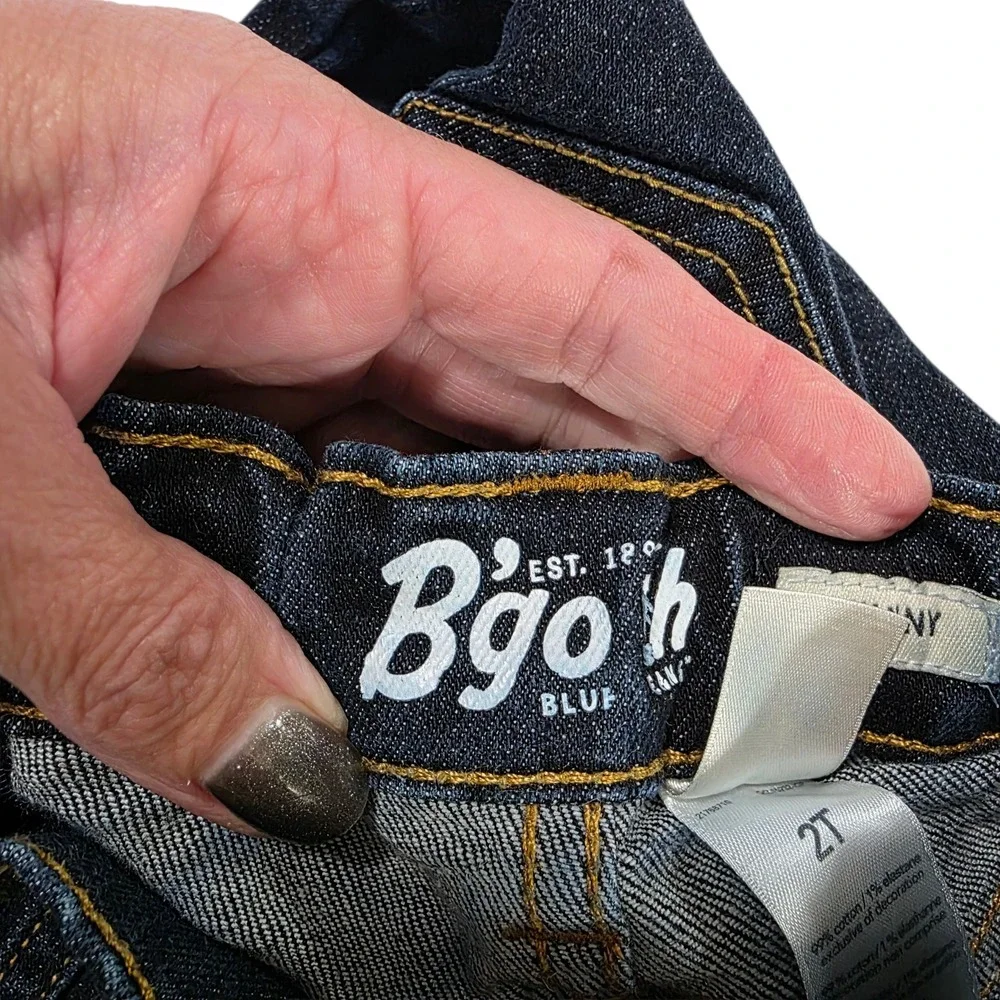 Osh Kosh B'gosh Skinny Jeans Toddlers Blue 2T Denim Dark Wash Elastic‎ Waist